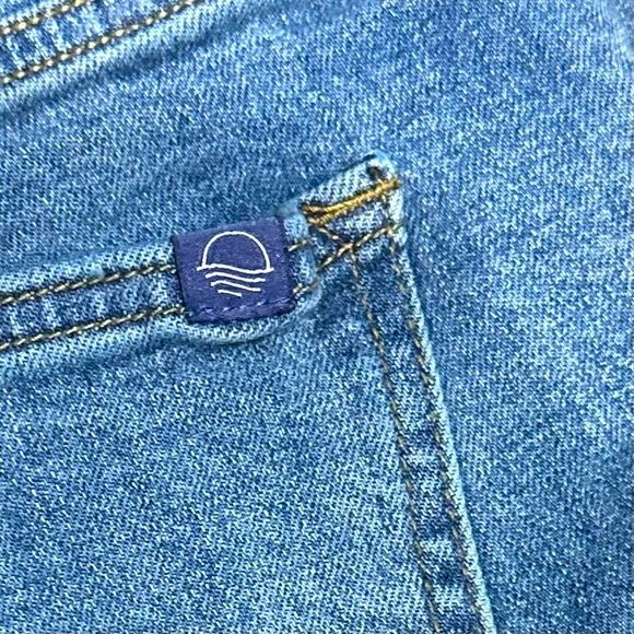 👖🌊 OLIVER LOGAN Crosby Relaxed Taper Jeans | High-Rise | Ralph Blue | 31P - Picture 7 of 8